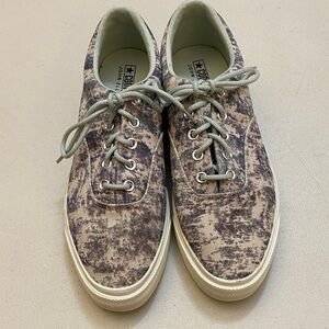 Converse John Elwood Canvas Sneakers in Purple and Cream Marble
